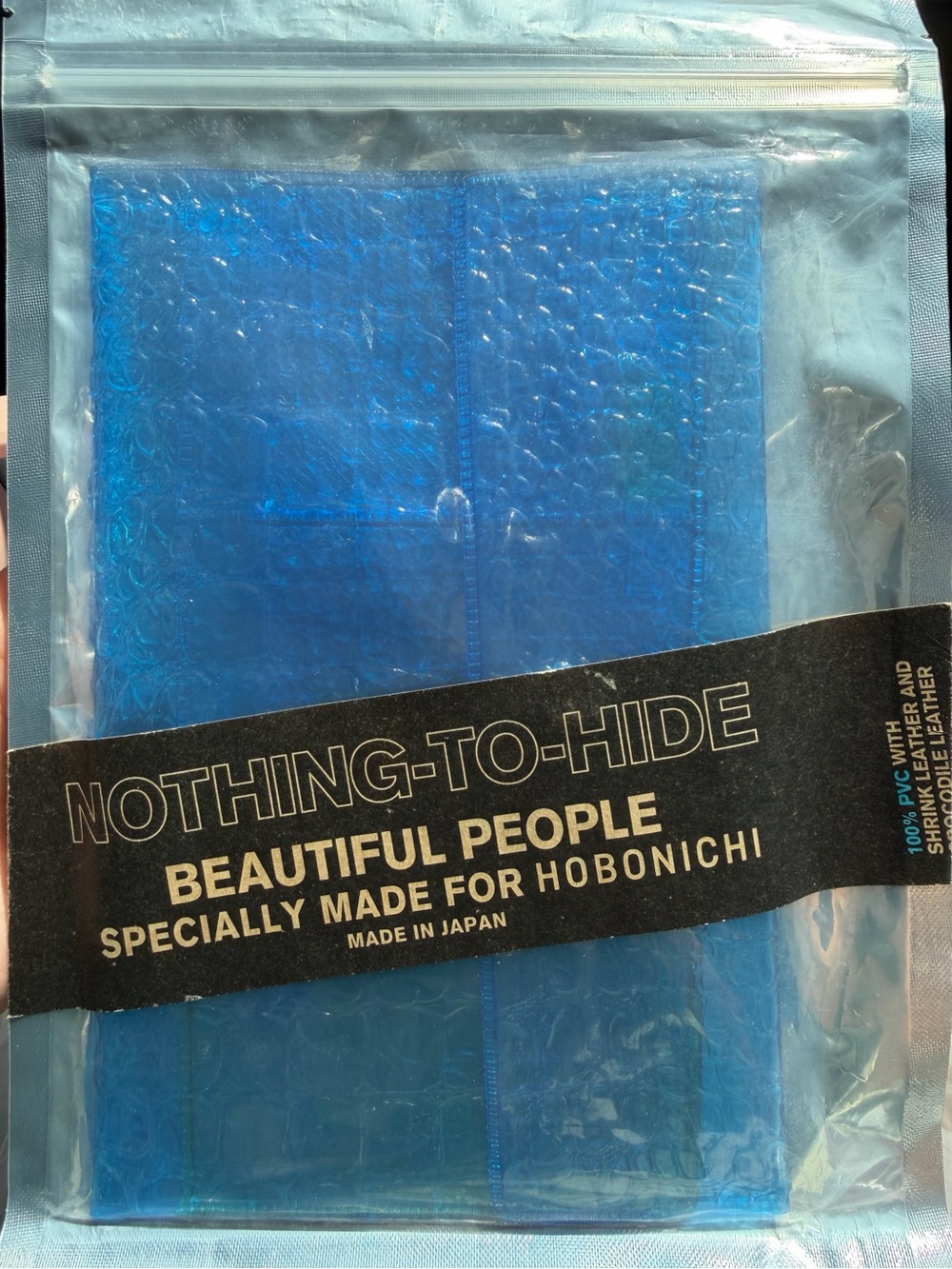 Hobonichi 2026 Weeks Planner Cover: Beautiful People - Nothing To Hide (Blue)